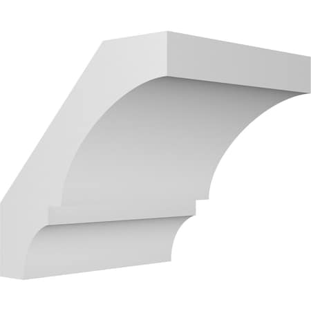 Ekena Millwork 4-in. W x 44-in. D x 44-in. H Balboa Architectural Grade PVC Knee Brace BRCP04X44X44BOA